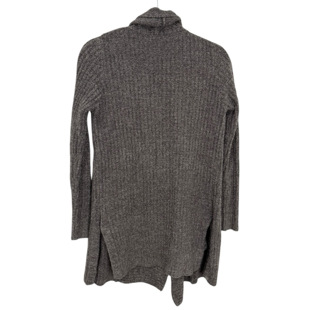 Barefoot Dreams CozyChic Lite Cardigan XS Taupe Open Front Soft Luxe Knit - Picture 3 of 6